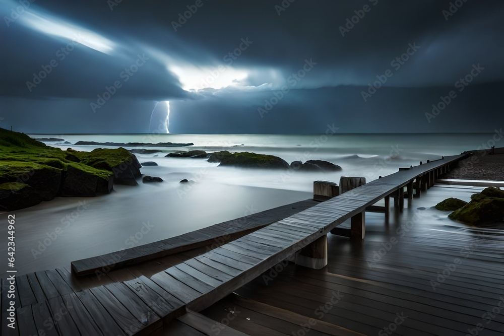 Canvas Prints storm on the sea