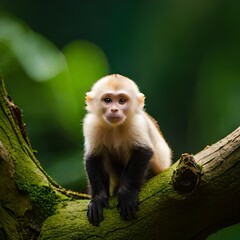 Fototapeta premium white tailed macaque