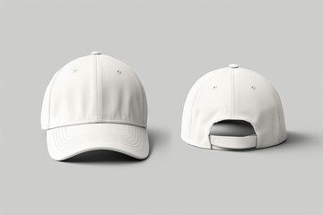 clean advertising background cotton mock-up clothing side branding mockup gre front background back blank White template baseball baseball back front hat empty cap fashion grey caps apparel design