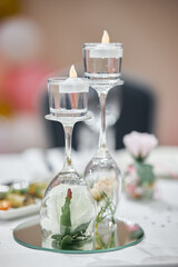 table setting for christmas