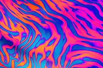 blue pattern fluorescent colourful fluorescent bright textured art colored striped abstract zebra background Abstract holographic background trendy 80s hallucinogen neon psychedelic neon 90s contra - obrazy, fototapety, plakaty