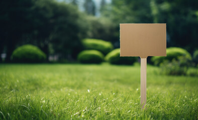 a single empty wooden stake