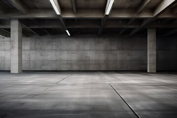 pattern grey concrete architecture urban design room nobody concrete in interior rough empty texture Empty blank abstract parking grunge front floor wall background space interior lot textured old - obrazy, fototapety, plakaty