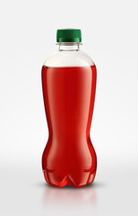 plastic bottle with a drink