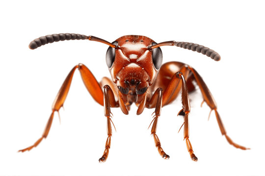 Ant isolated on a transparent background. Generative Ai