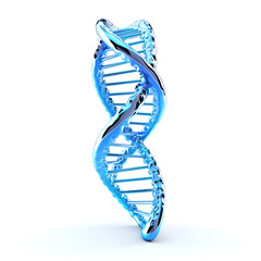 DNA strand model  in blue