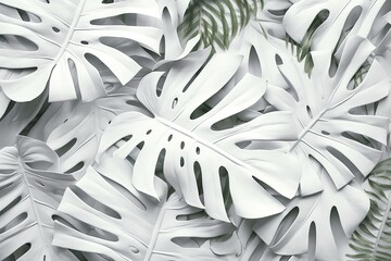 clean high white colours jungle coconut decoration botany foliage colorAbstract botanical leaf tropical Collection up background tropical blank white copy design plant leaves background composition