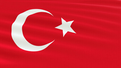 turkish flag close up