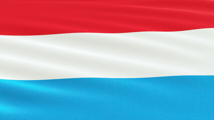Luxembourg flag close up