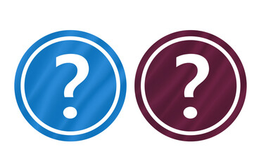 question mark icon symbol with texture