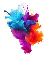 watercolor paint splashes