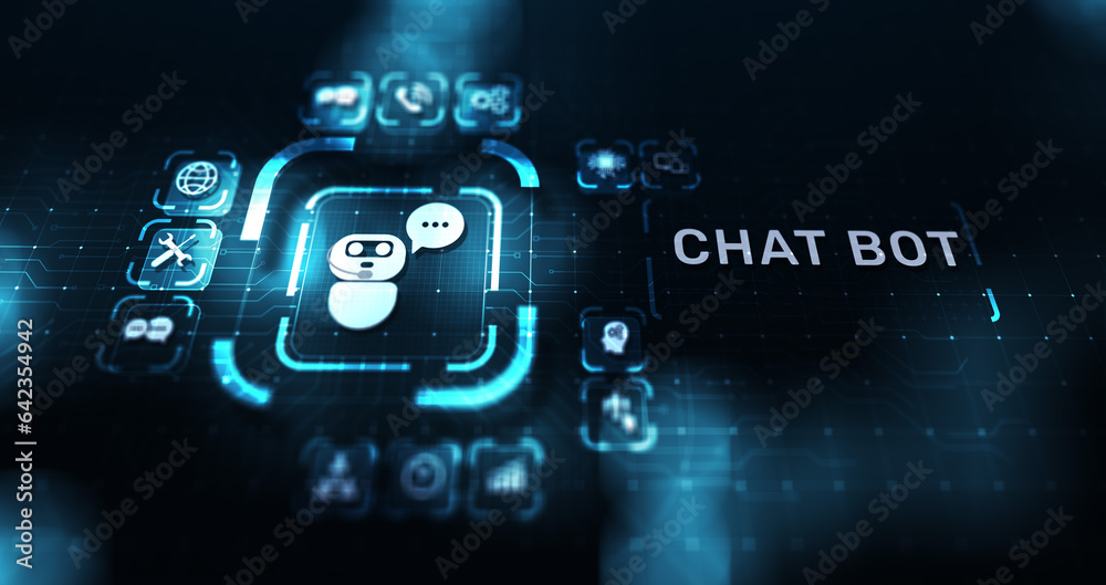 Poster chatbot computer program designed for conversation with human users over the internet. support and c