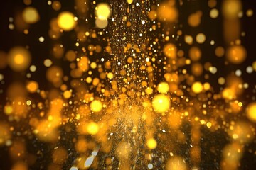abstract glistering sparkle fantasy glamour modern magic fashion background line glow yellow star Gold luxury holiday particles element de show shiny bright futuristic decoration awards light stage