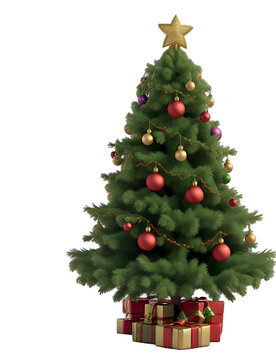 3d Texture Color Christmas Tree. 3d Images Hd. Png file.
