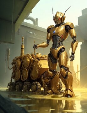 Golden robot