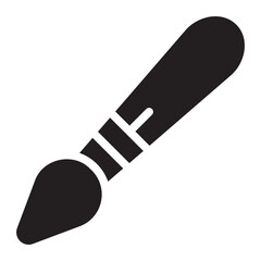 paint brush glyph icon