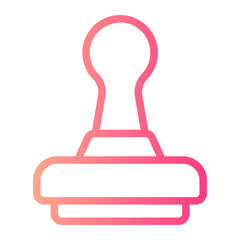 rubber stamp gradient icon
