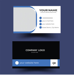 Modern Business Card - Creative and Clean Business Card Template.Blue modern creative business card and name card,Modern business card template,Flat design vector abstract creative - Vector.