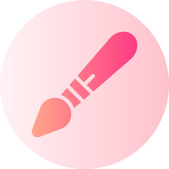 paint brush gradient icon