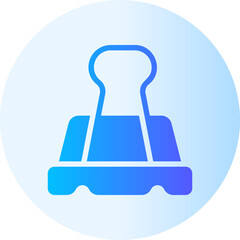 binder clip gradient icon