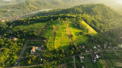 Bali Mountain View Drone Shot