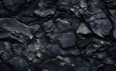 Black rock texture. Stone background.
