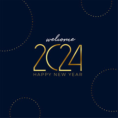 modern happy new year 2024 celebration background design
