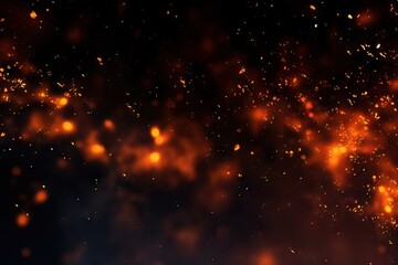 Fototapeta na wymiar star Fire spark Abstract abst black sparks universe background particles ????????????????????? ?? ???? Fire space glitter embers sky fire dark background particles nebula