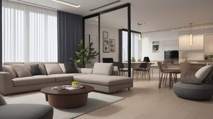 Naklejka na ściany i meble Modern Comfortable Interior Design
