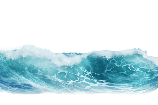 Ocean wave isolated on a transparent background. Generative Ai © rzrstudio