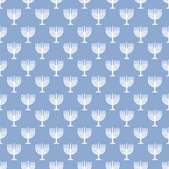 Hanukkah Seamless Pattern