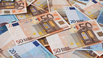 euro notes background