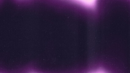 Crystal blurred purple gradient tones abstract on dark grainy background. Glowing light. Large banner.