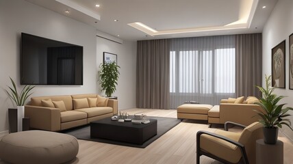 Fototapeta premium Modern Comfortable Interior