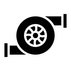Fototapeta premium turbo glyph 