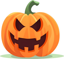 Halloween pumpkin Jack-o-lantern, PNG file no background