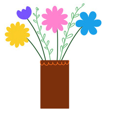 bouquet of flowers in a vase