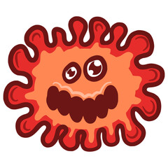 virus food mascot