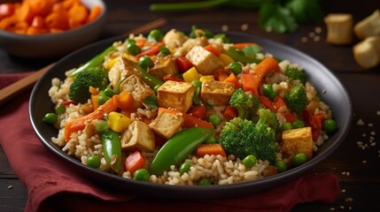 Savory Delights: Discover the Pleasures of Wholesome Cuisine with a Variety of Fresh Vegetables, Delicious Meats, and Nutritious Meals!, generative AI