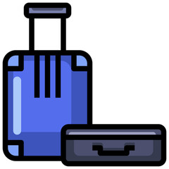 LUGGAGE line icon,linear,outline,graphic,illustration
