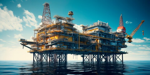 floating platform for offshore oil and gas production.Generative AI