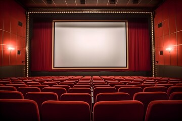 Obraz premium Die Magie des Kinos: Die große Kinoleinwand