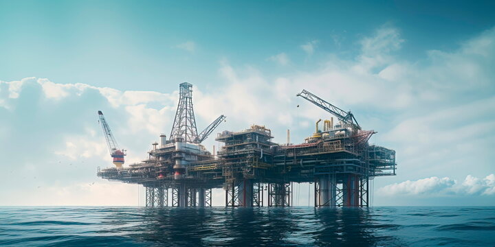floating platform for offshore oil and gas production.Generative AI