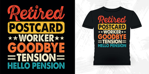 Funny Mailman Mail Retro Vintage Postal Worker T-shirt Design