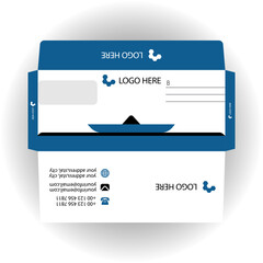 Vector corporate envelope design template.
