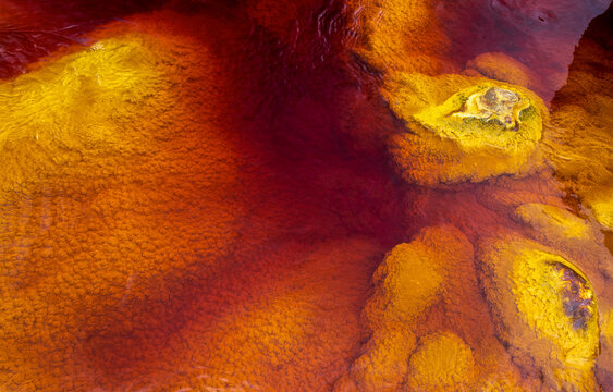 Surface of stone with yellow abstract texture background