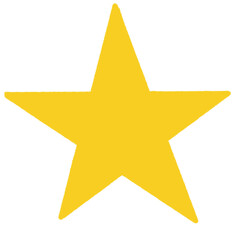 gold star on white background