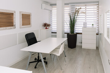 Modern interior of doctors office in clinic
