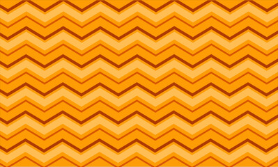 Orange zigzag chevron seamless pattern geometric line waves background
