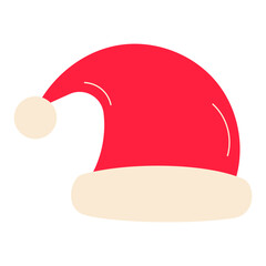 santa hat christmas holiday clothing icon element